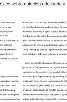 UNA NUEVA LEY PARA ALIMENTARNOS MEJOR PARTE 2