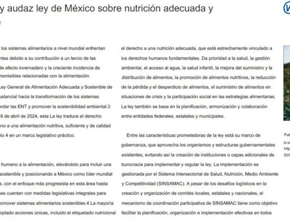 UNA NUEVA LEY PARA ALIMENTARNOS MEJOR PARTE 2