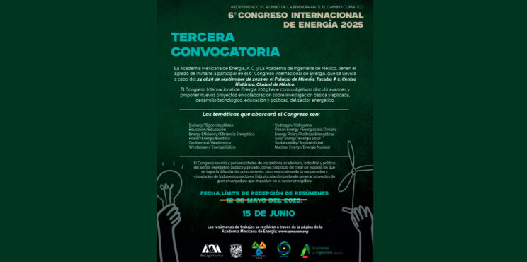 6º CONGRESO INTERNACIONAL DE ENERGÍA 2025 6º CONGRESO INTERNACIONAL DE ENERGÍA 2025